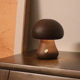 Wooden Mushroom Table Lamp