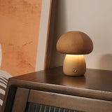 Wooden Mushroom Table Lamp