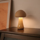 Wooden Mushroom Table Lamp